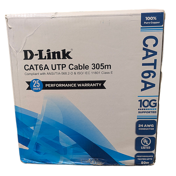 D-Link CAT6A UTP 24AWG Ethernet cable